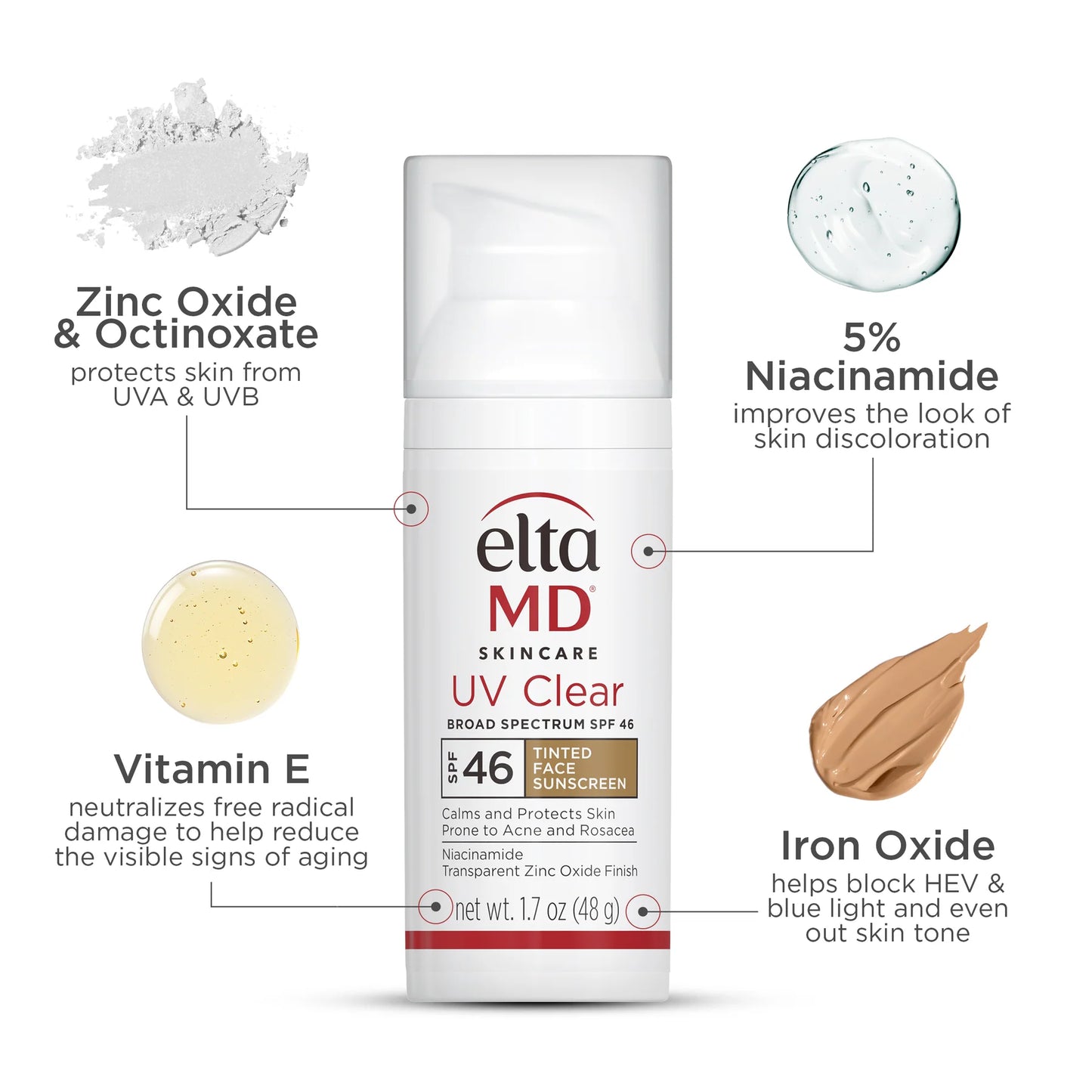 EltaMD UV Clear Tinted Broad-Spectrum SPF 46 (1.7oz)