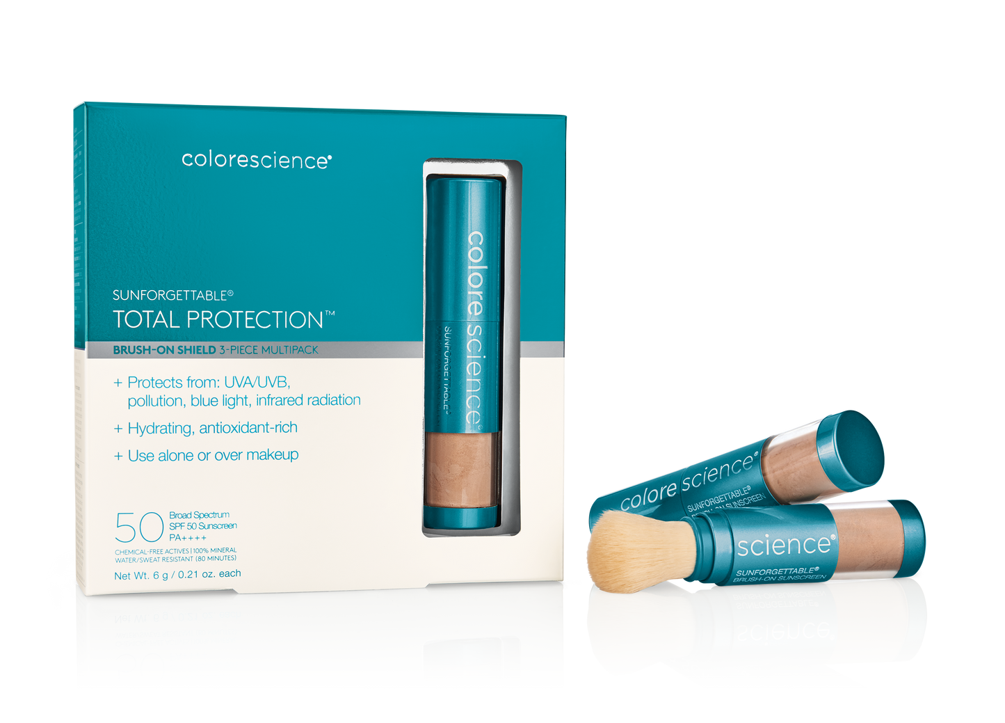 Sunforgettable® Total Protection™ Brush-on Shield SPF 50 Medium Multipack